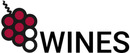 8Wines brand logo for reviews of food and drink products