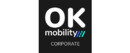 OK Mobility brand logo for reviews of car rental and other services