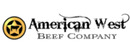 American West Beef brand logo for reviews of food and drink products