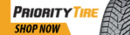 PriorityTire.com brand logo for reviews of car rental and other services