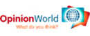 OpinionWorld brand logo for reviews of Online Surveys & Panels