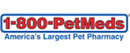 1-800-PetMeds brand logo for reviews of online shopping for Pet Shop products