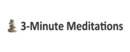 3 Minute Meditations brand logo for reviews of Study and Education