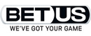 BetUS brand logo for reviews of financial products and services