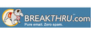 BreakThru brand logo for reviews of food and drink products