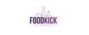 FoodKick brand logo for reviews of food and drink products