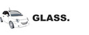 Glass brand logo for reviews of car rental and other services