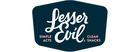 Lesser Evil brand logo for reviews of food and drink products