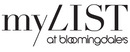 MyList Bloomingdale's brand logo for reviews of online shopping for Fashion products