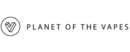 Planet of the Vapes brand logo for reviews of E-smoking