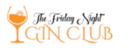 The Friday Night Gin Club brand logo for reviews of food and drink products