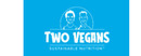 Two Vegans brand logo for reviews of food and drink products