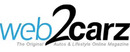 Web2carz brand logo for reviews of car rental and other services