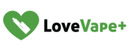 LoveVape+ brand logo for reviews of E-smoking