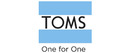 TOMS Shoes brand logo for reviews of online shopping for Fashion products