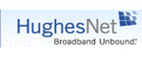 HughesNet brand logo for reviews of mobile phones and telecom products or services