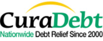 CuraDebt brand logo for reviews of financial products and services