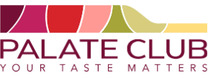 Palate Club brand logo for reviews of food and drink products