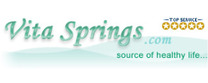 VitaSprings.com brand logo for reviews of diet & health products