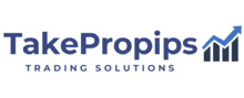 TakePropips brand logo for reviews of financial products and services
