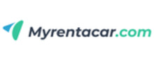 Myrentacar brand logo for reviews of car rental and other services