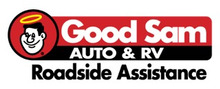 Good Sam Roadside brand logo for reviews of car rental and other services