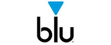 Blu brand logo for reviews of mobile phones and telecom products or services