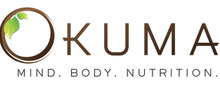 Okuma brand logo for reviews of diet & health products