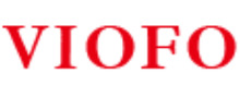 Viofo brand logo for reviews of car rental and other services
