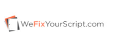 We Fix Your Script brand logo for reviews of Other Goods & Services