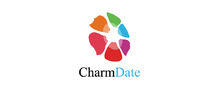 Charm Date brand logo for reviews of dating websites and services