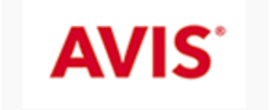 Avis brand logo for reviews of car rental and other services