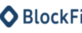 BlockFi brand logo for reviews of financial products and services