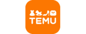 Temu brand logo for reviews of online shopping for Fashion products