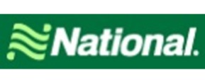 National Car Rental brand logo for reviews of car rental and other services