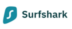 Surfshark brand logo for reviews of mobile phones and telecom products or services