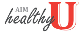 Aim Healthy U brand logo for reviews of diet & health products