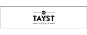 Tayst Coffee brand logo for reviews of food and drink products